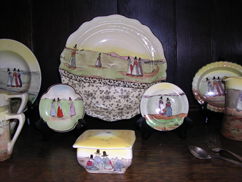 Fig 10. A collection of Doulton wares with Welsh styled decoration