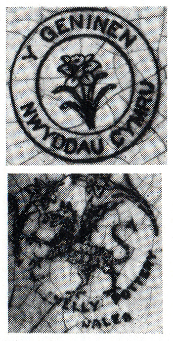 Fig 8. Two rare marks found on Llanelly Pottery Dilys Jenkins, Llanelly Pottery 1968