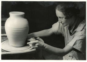 Dora Billington, c.1937, a photograph taken for The Art of the Potter. 